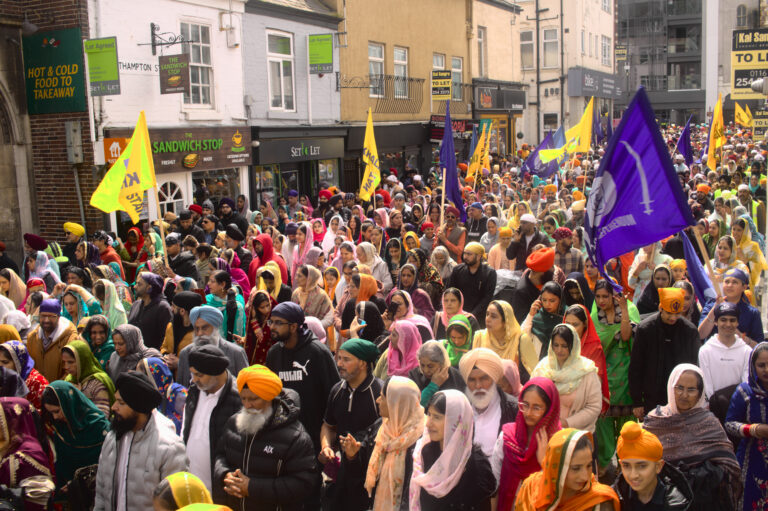 Vaisakhi procession in Leicester