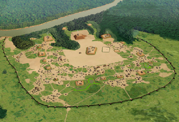 Aerial view of Moundville