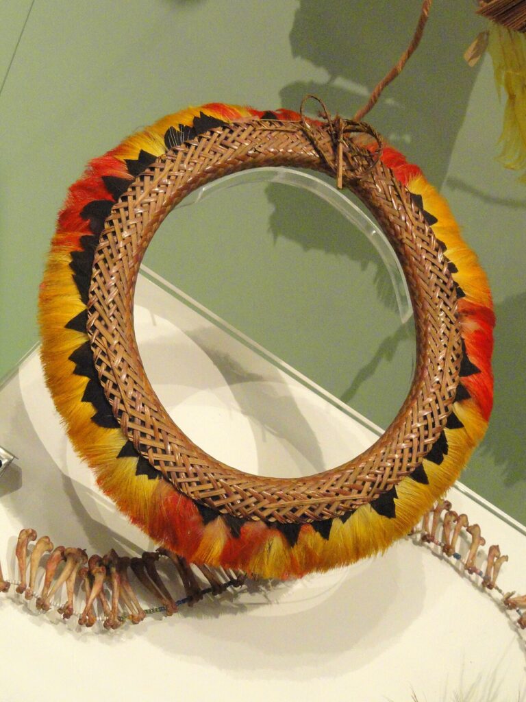 Ceremonial headdress from Amazonian Peru