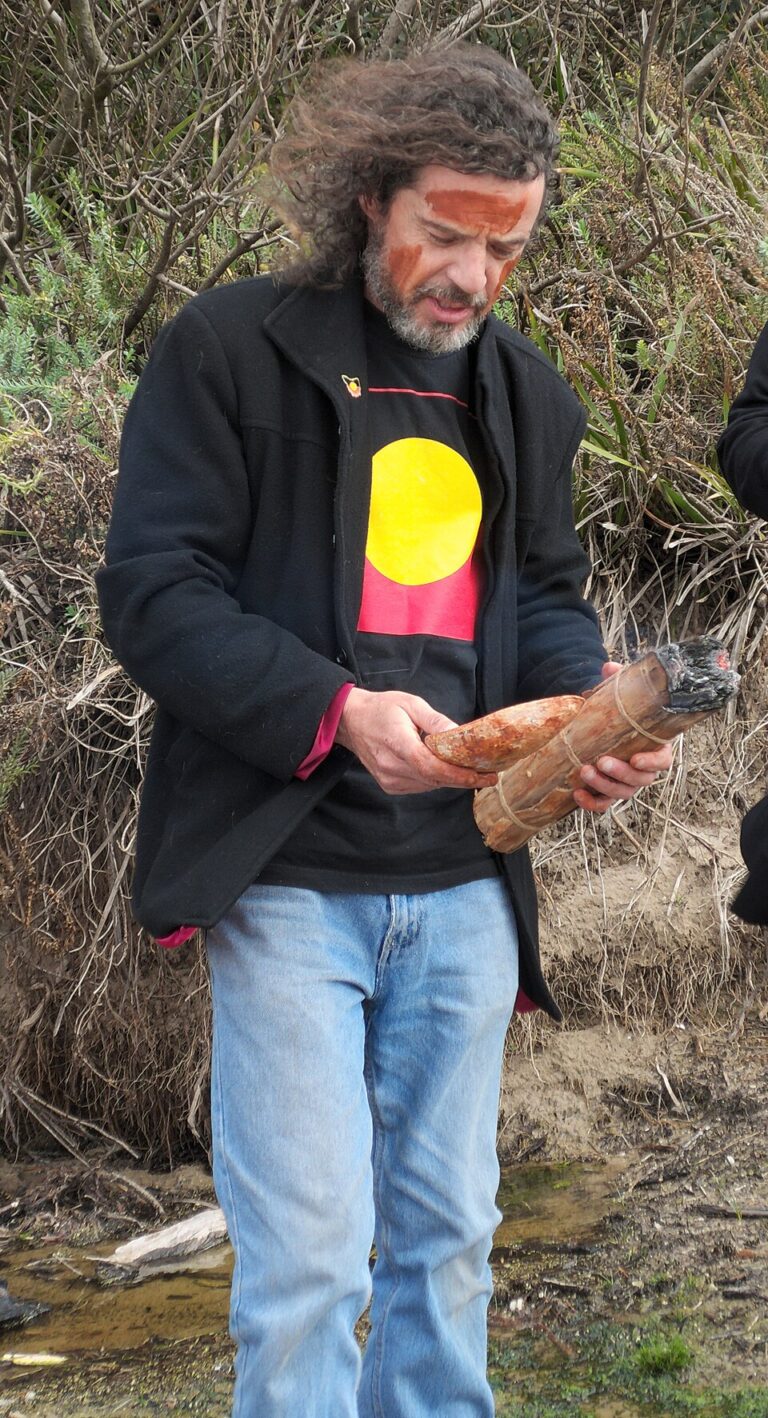 Tasmanian Aboriginal ochre painting