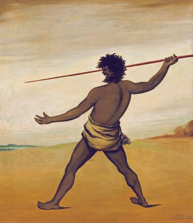 Painting of a Tasmanian Aboriginal man by Benjamin Duterrau