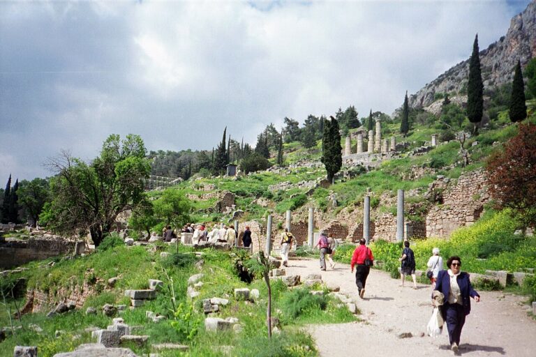 Sacred Way at the sanctuary of Apollo in Delphi