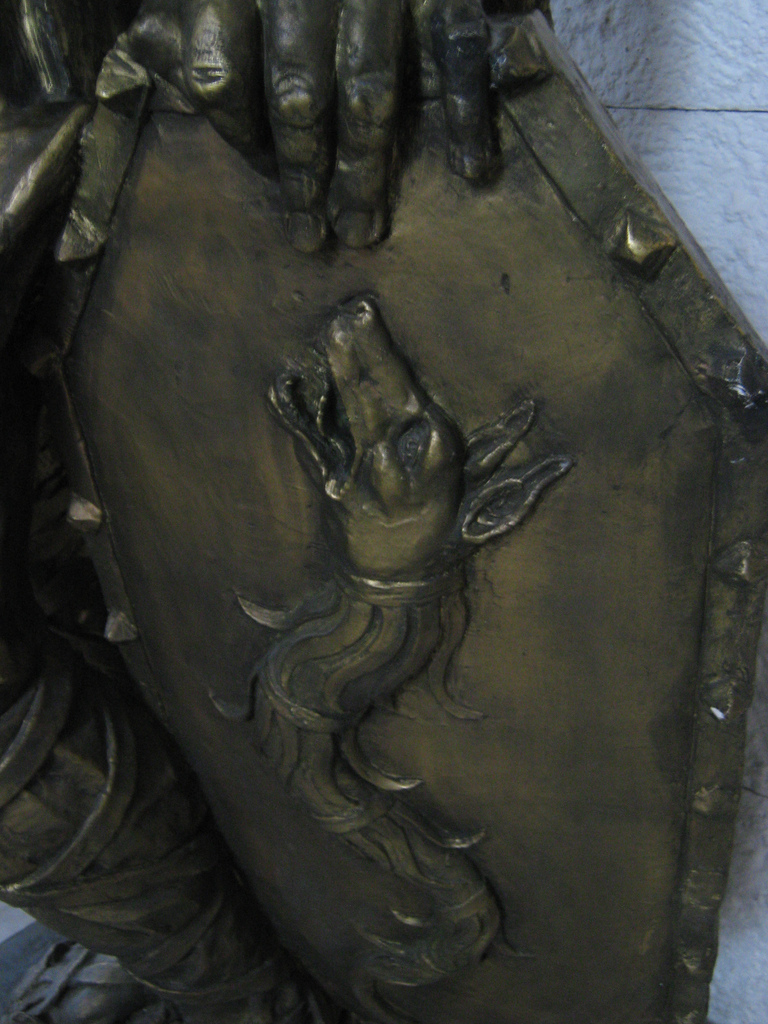 Dacian draco standard in the Bucharest museum