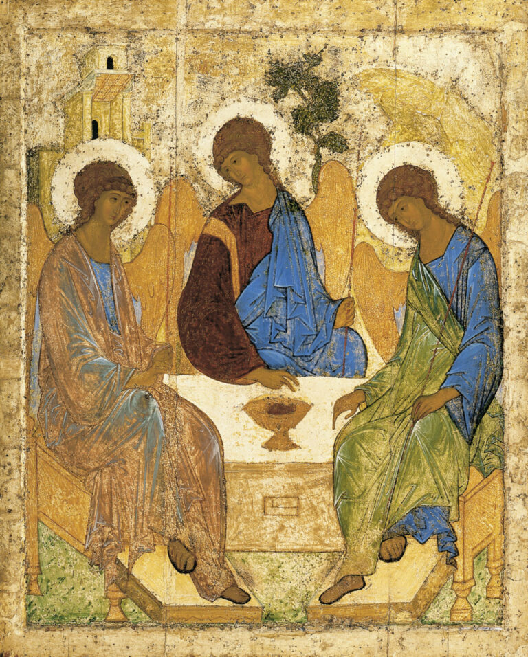 Rublev's Trinity icon at Mamre