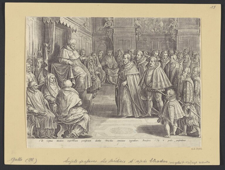 Print of entry into the College of Cardinals