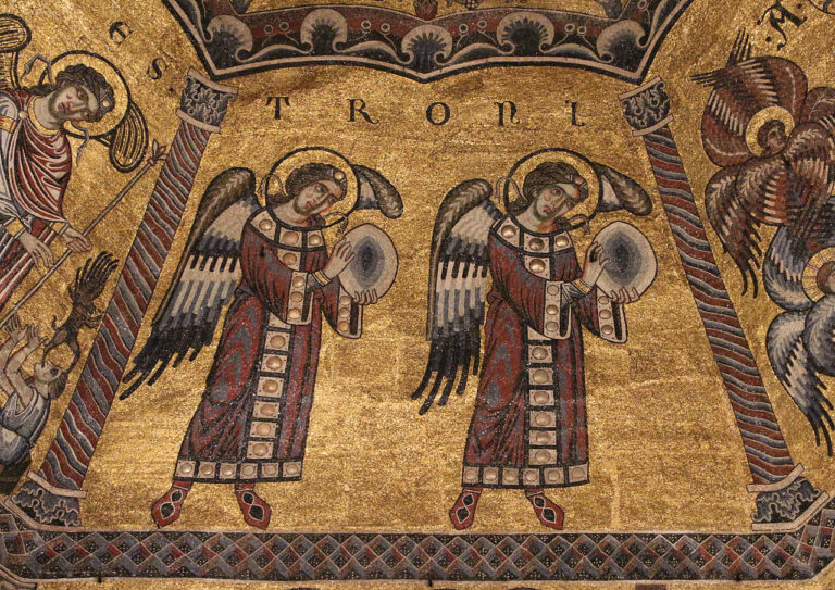 Detail of the Thrones from the Florence baptistery hierarchy