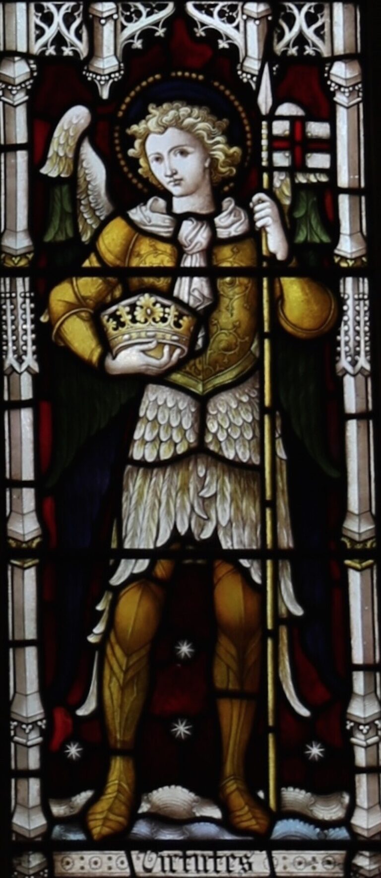 Virtues panel at Somerton