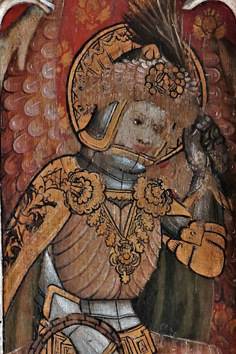 Raphael in golden armor representing the Powers