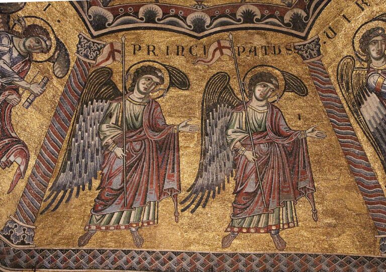 Detail of the Principalities from the Florence baptistery hierarchy