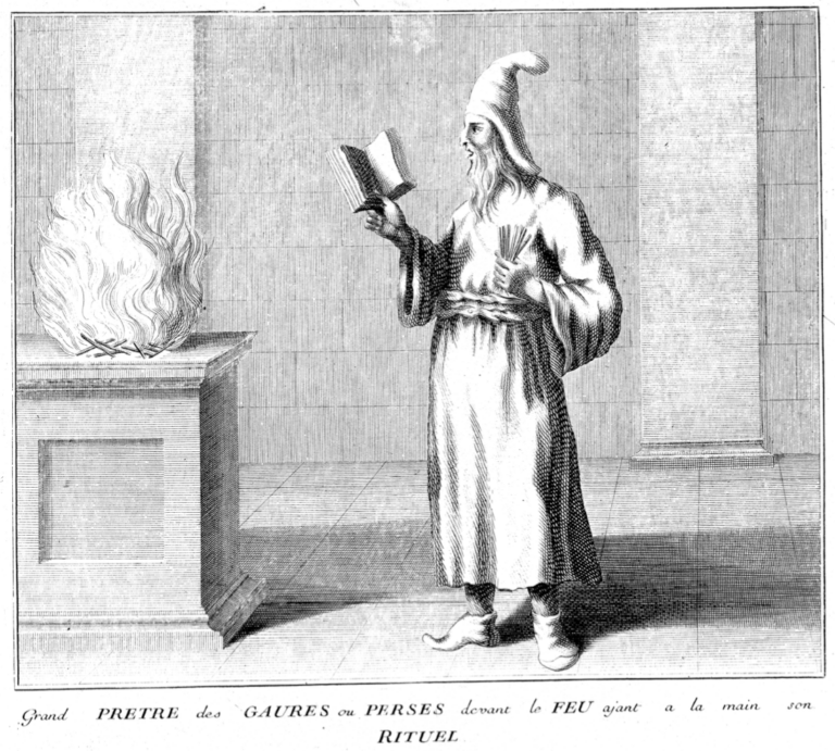 Early modern illustration of a Zoroastrian priest