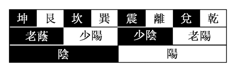 Black-and-white bagua diagram