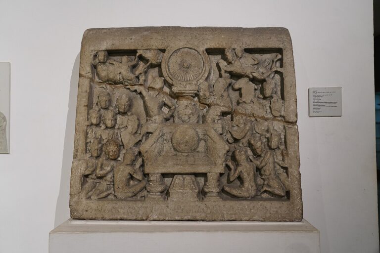 Dharmachakra image in the National Museum, New Delhi
