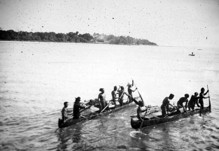 Canoes on Tobi Island
