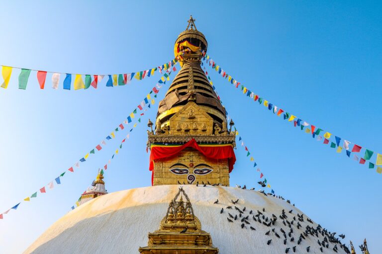 Swayambhunath temple complex in Nepal