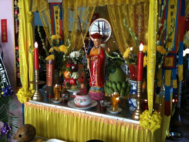 Buddhist funeral altar