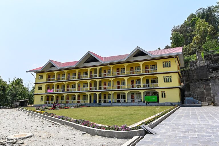 Monks' quarters at a Buddhist monastic complex