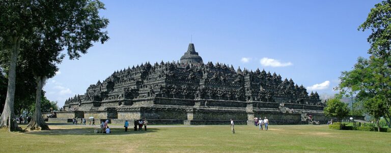 Borobudur viewed from the northwest