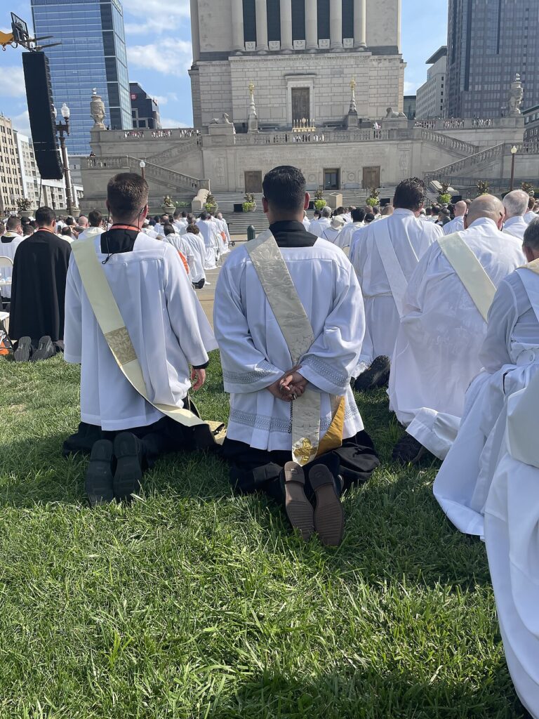NEC 2024 Deacons Praying