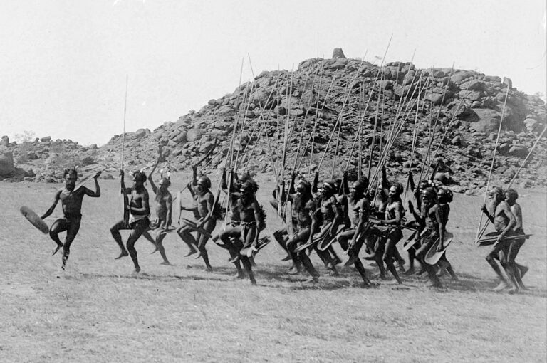 Arrernte welcoming dance in Central Australia
