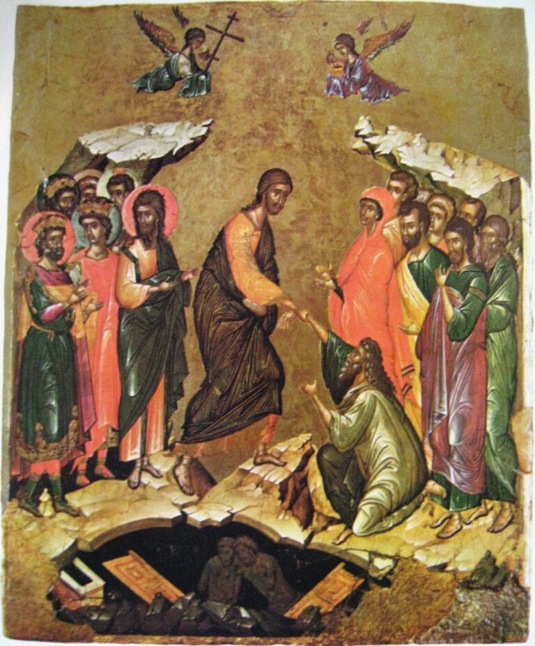 Byzantine Harrowing of Hell icon