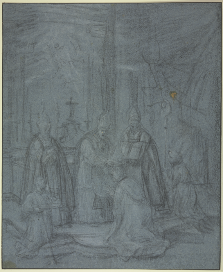 Historical image of episcopal ordination
