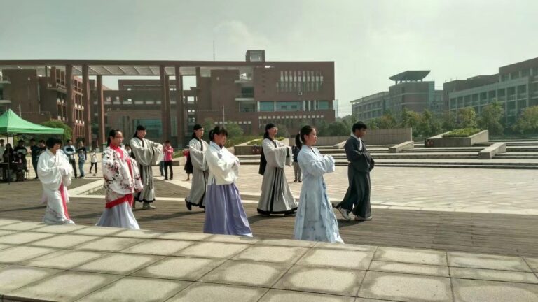 Confucius Ceremony in a modern time school, in China