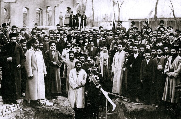 Foundation laying for Baha'i House of Worship in Ashgabad