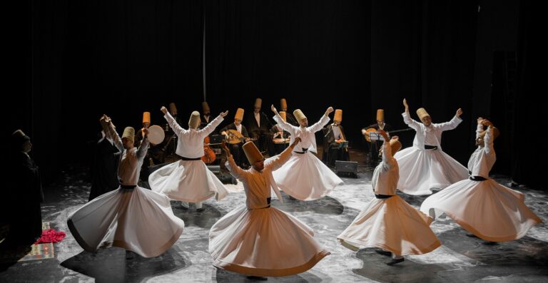 Whirling dervishes from Konya in Tunis