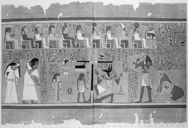 Book of the Dead, Anubis weighing the heart