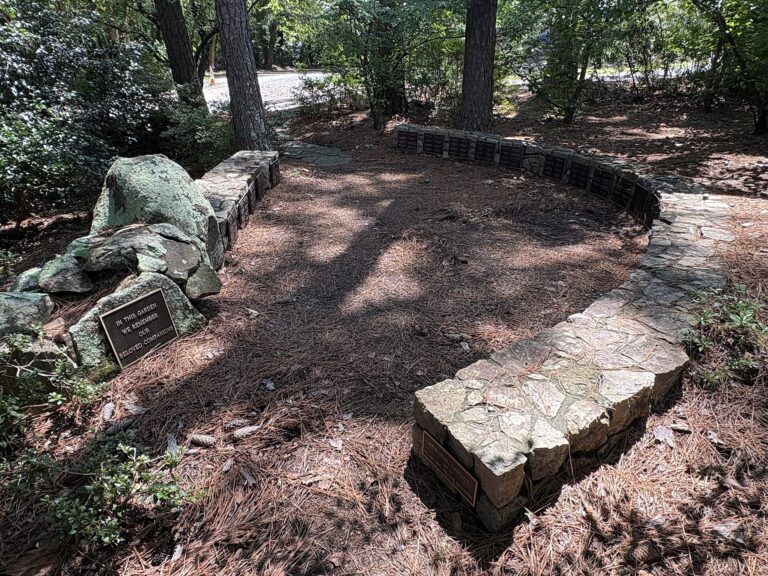 Memorial garden at a UU fellowship