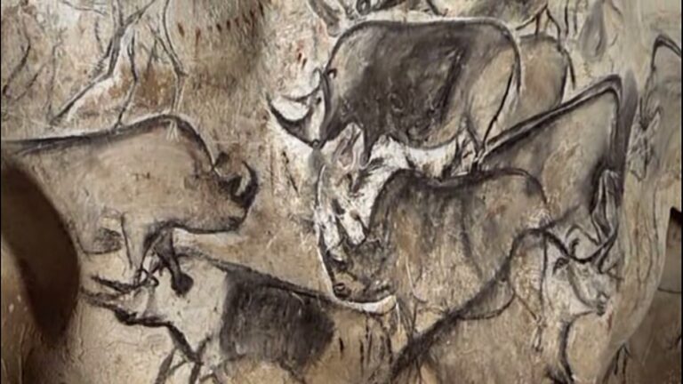 Rhinoceros scene from Chauvet Cave