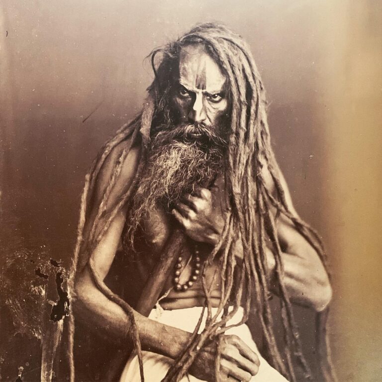 Photograph of a Sanyasi ascetic, albumen print
