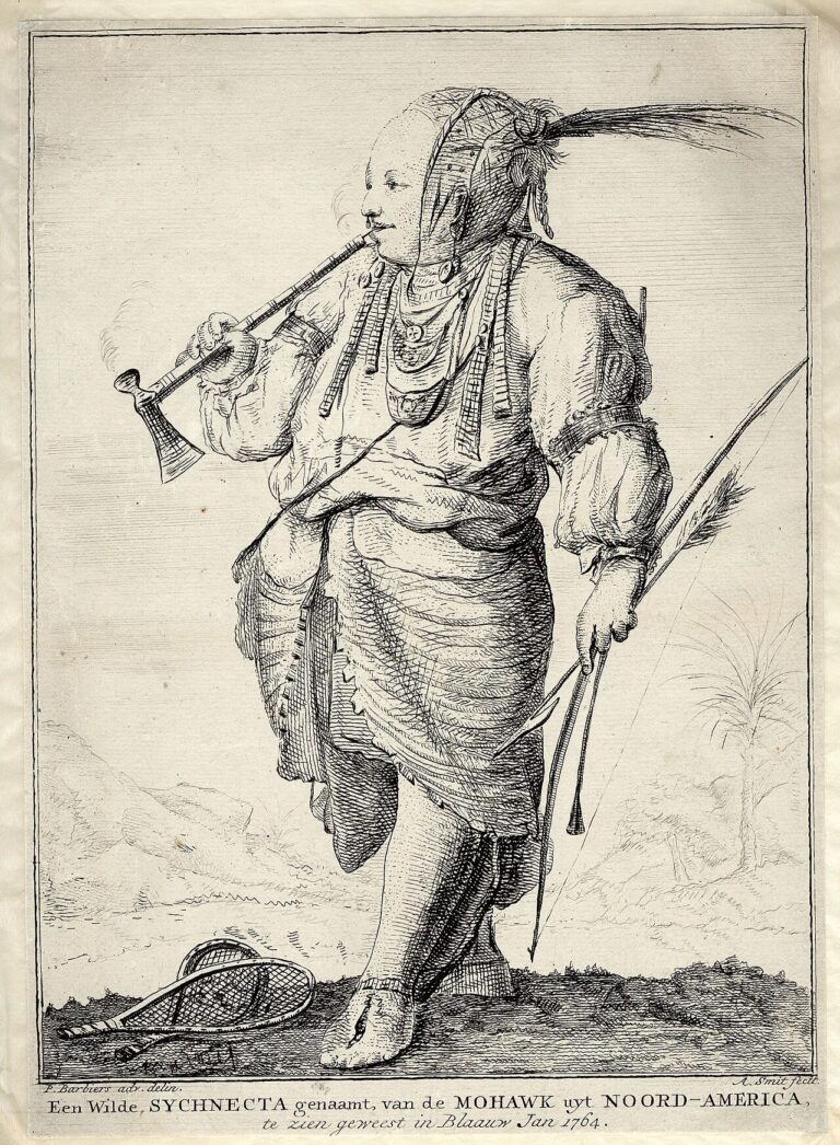 Iroquois Mohawk named Sychnecta from North America