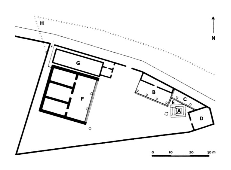 Plan of the sanctuary of Portonaccio