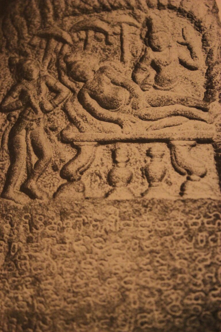 Doddahundi Nishidhi (memorial stone) with old Kannada inscription (869 C.E.)