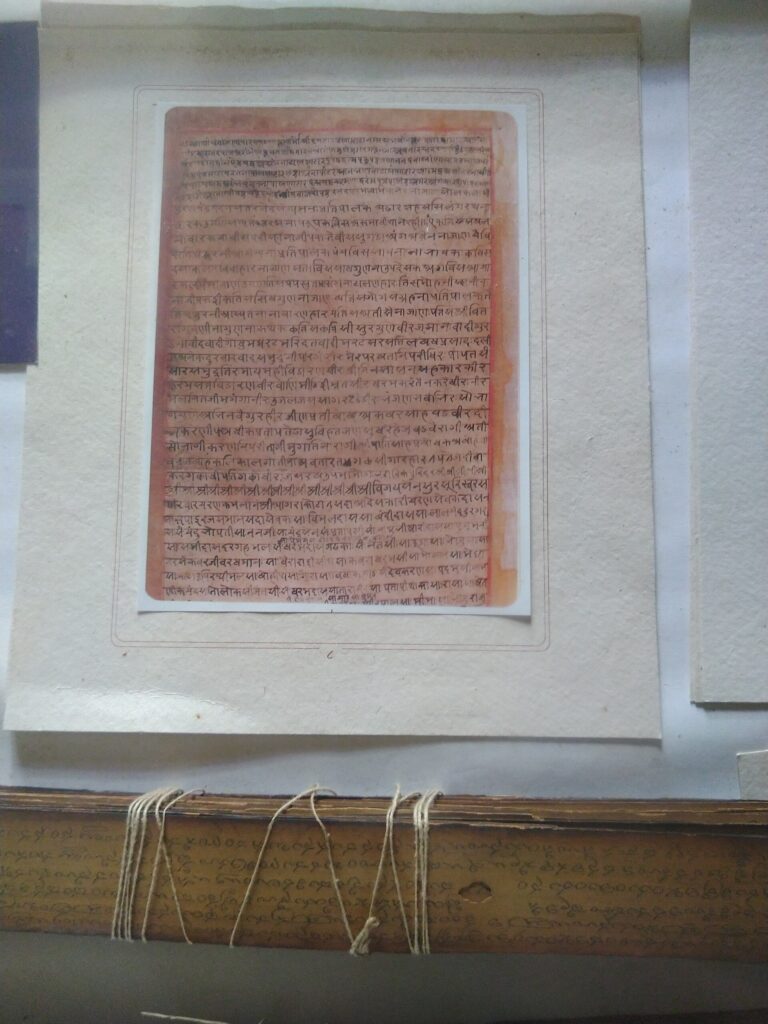 Copy of manuscript at Hemchandracharya Jain Library Museum
