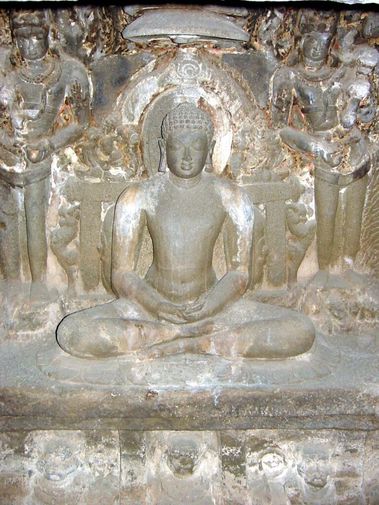 Jain cave shrine at Ellora