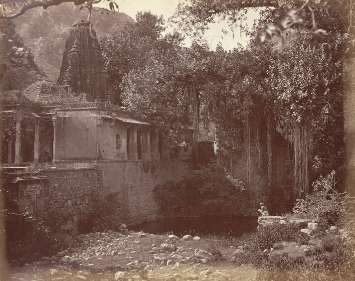 Jain temple ruins at Bhangarh Rajasthan India