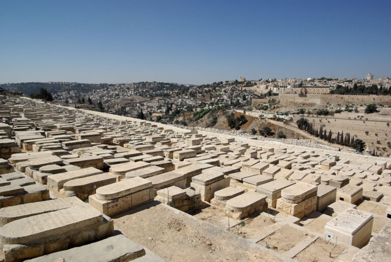 Jerusalem Mount of Olives BW