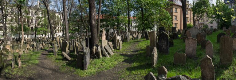 Praha Old Jewish Cemetery Panorama