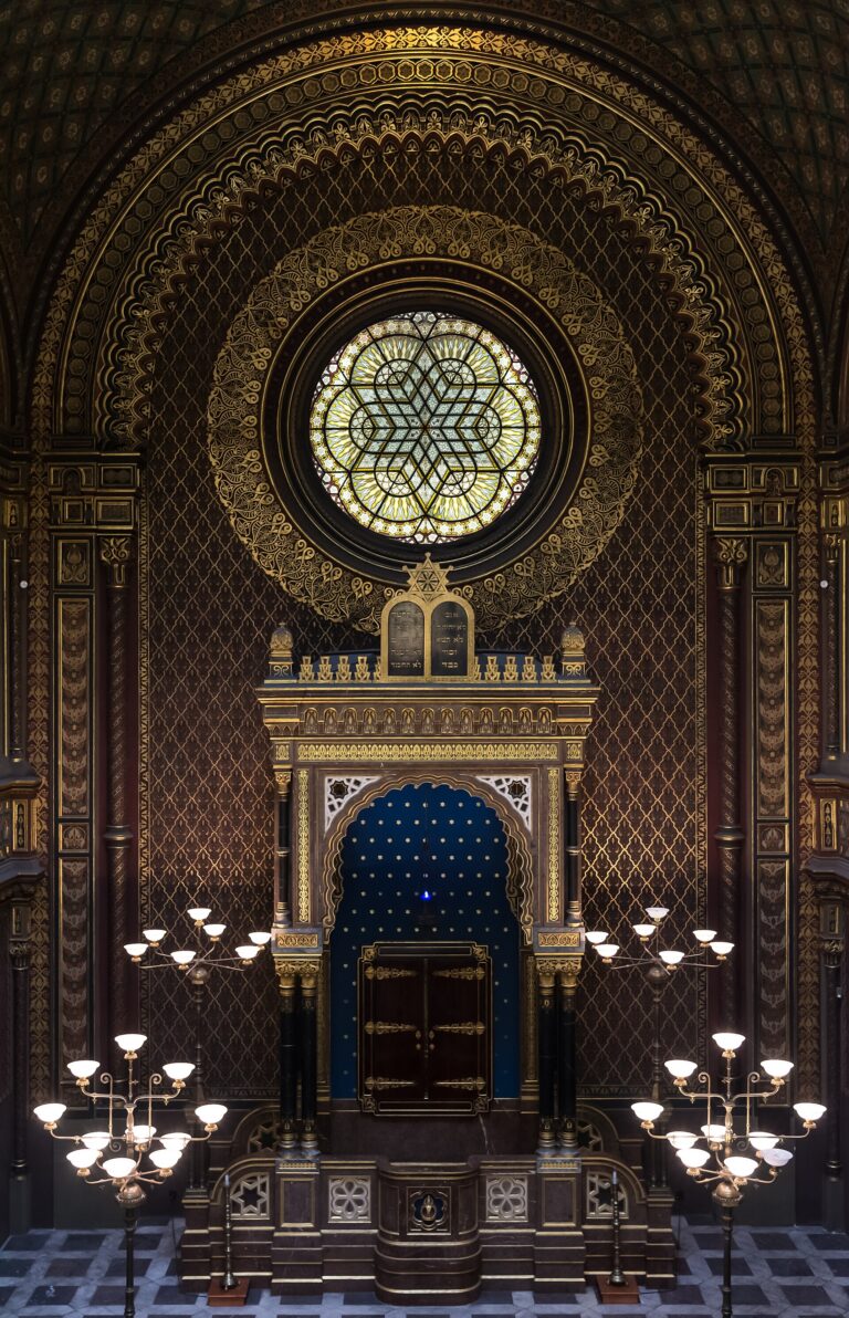 Interior of the Spanish Synagogue in Prague