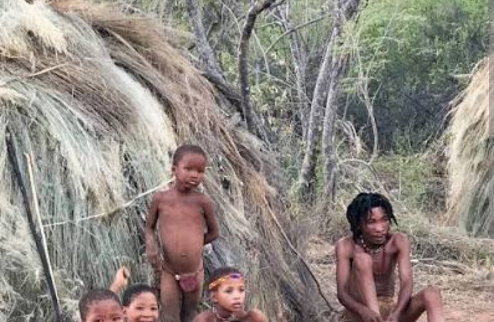 The khoisan San or Sarwa people