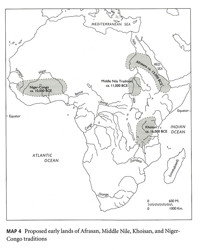 African languages and their place of origin - Christopher Ehret