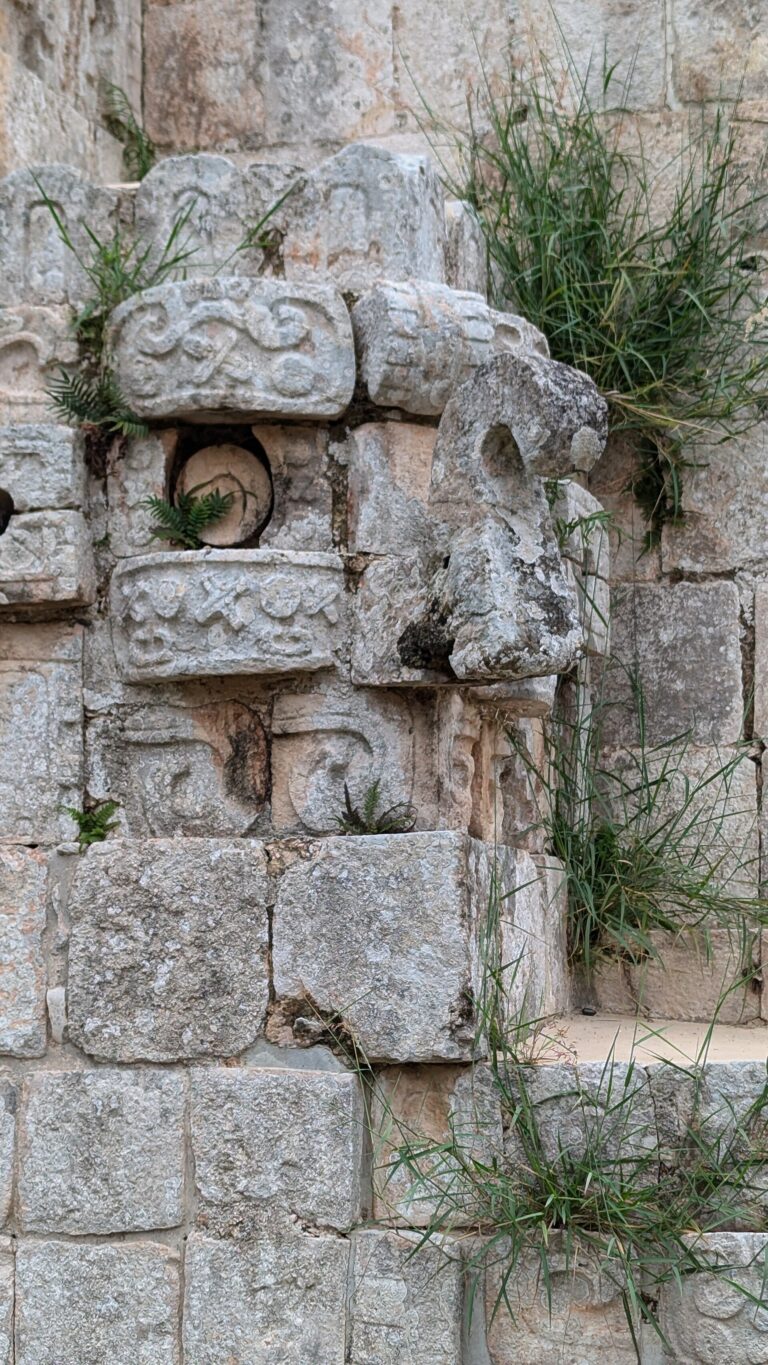 Chaac Mask, Uxmal Maya site, Yucatan, June