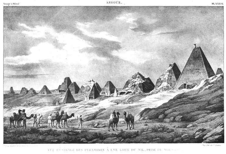 Nubian pyramids of Meroe in