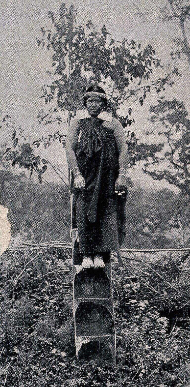 Araucanian shaman or medicine woman