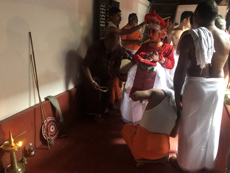 Performer being prepared for a ritual