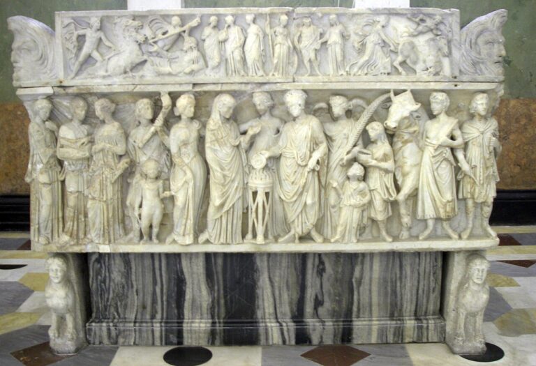 Ancient Roman sarcophagus, Saint Petersburg - Саркофаг Церемония бракосочетания