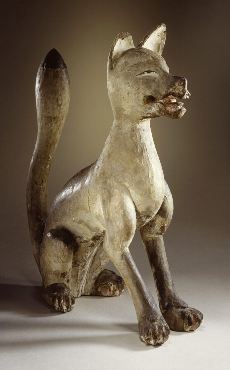 Shinto Sculpture in the Shape of a Seated Fox