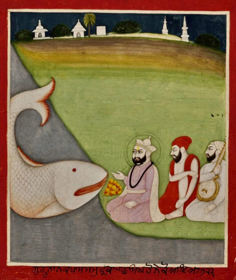 19 th century Janam Sakhi, Guru Nanak and the fish